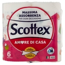Scottex Amore di Casa Carta da Cucina Rotoli 6 pz